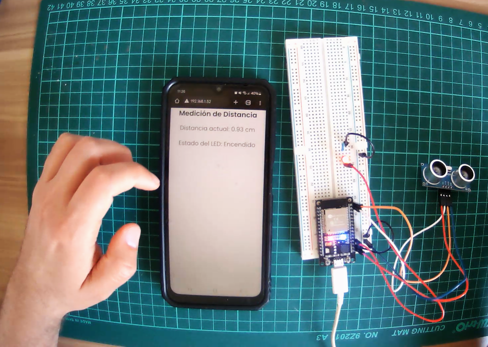 Sensor de distancia + LED